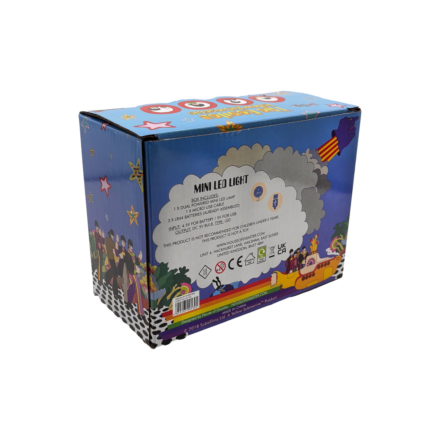 Mini Led Lamp The Beatles Yellow Submarine